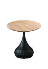 Avania Side Table Dia 50cm Pear Shape Base 